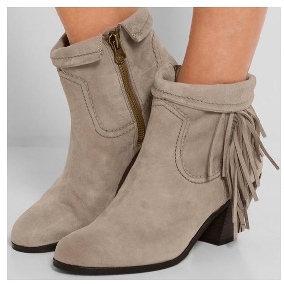 Sam Eldeman Louie fringe boots - Picture 1 of 10